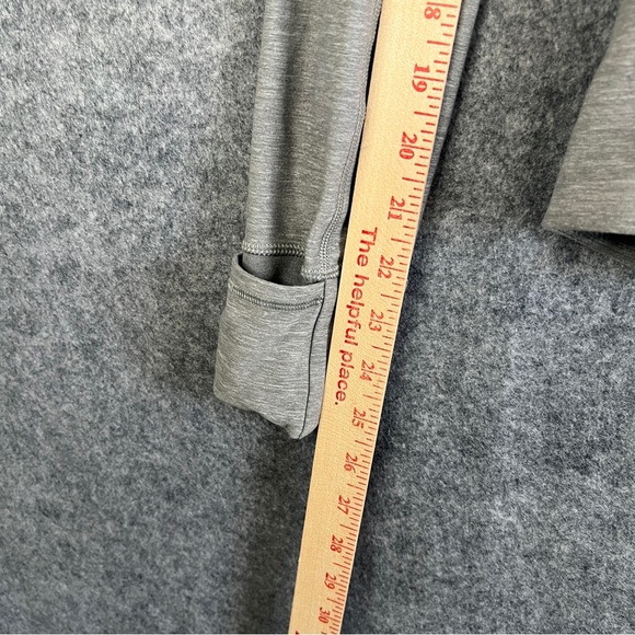 LULULEMON Precision Jacket Asymetrical Zip Grey W4IF2S Size 6 - Picture 9 of 11